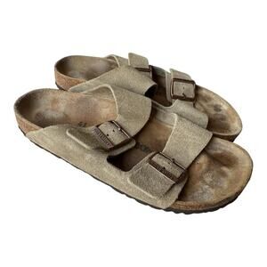 Birkenstock Arizona Brown Suede Slide Sandal Women size 41 US 10
